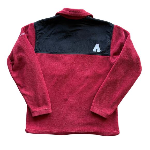 Red Columbia Sportswear Arkansas Razorbacks Fleece Zip Up Jacket Size Medium - Picture 2 of 6